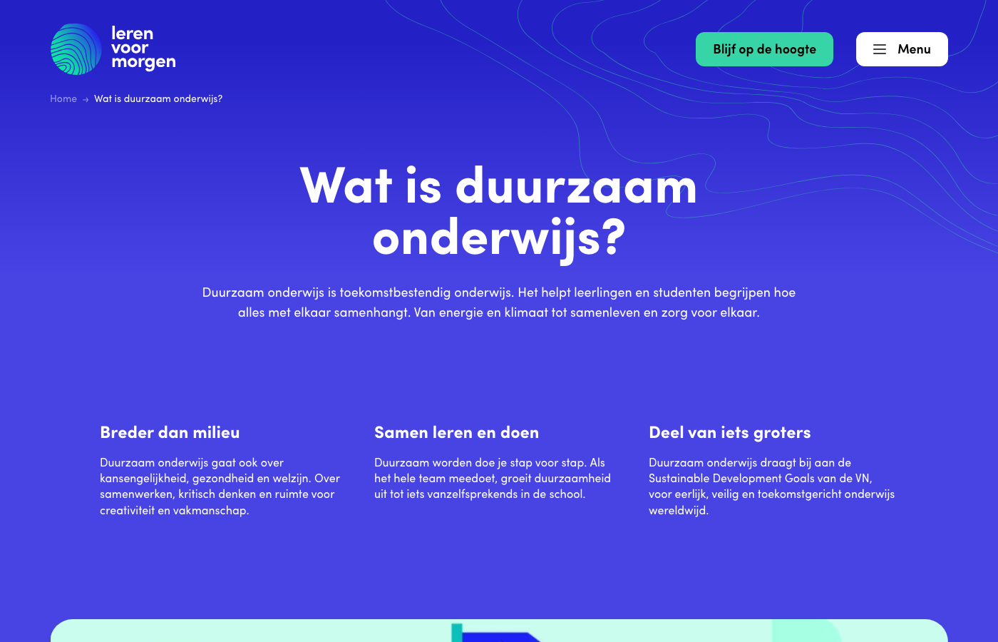 Wat is duurzaam onderwijs?