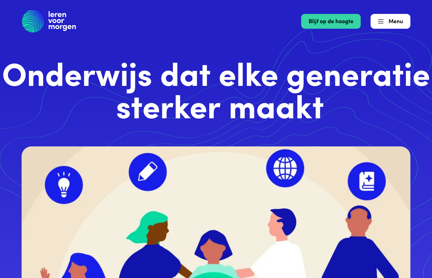 Homepage Leren voor Morgen